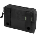 MIL-TEC tactical utility laser cut belt pouch molle type black webbing bag small
