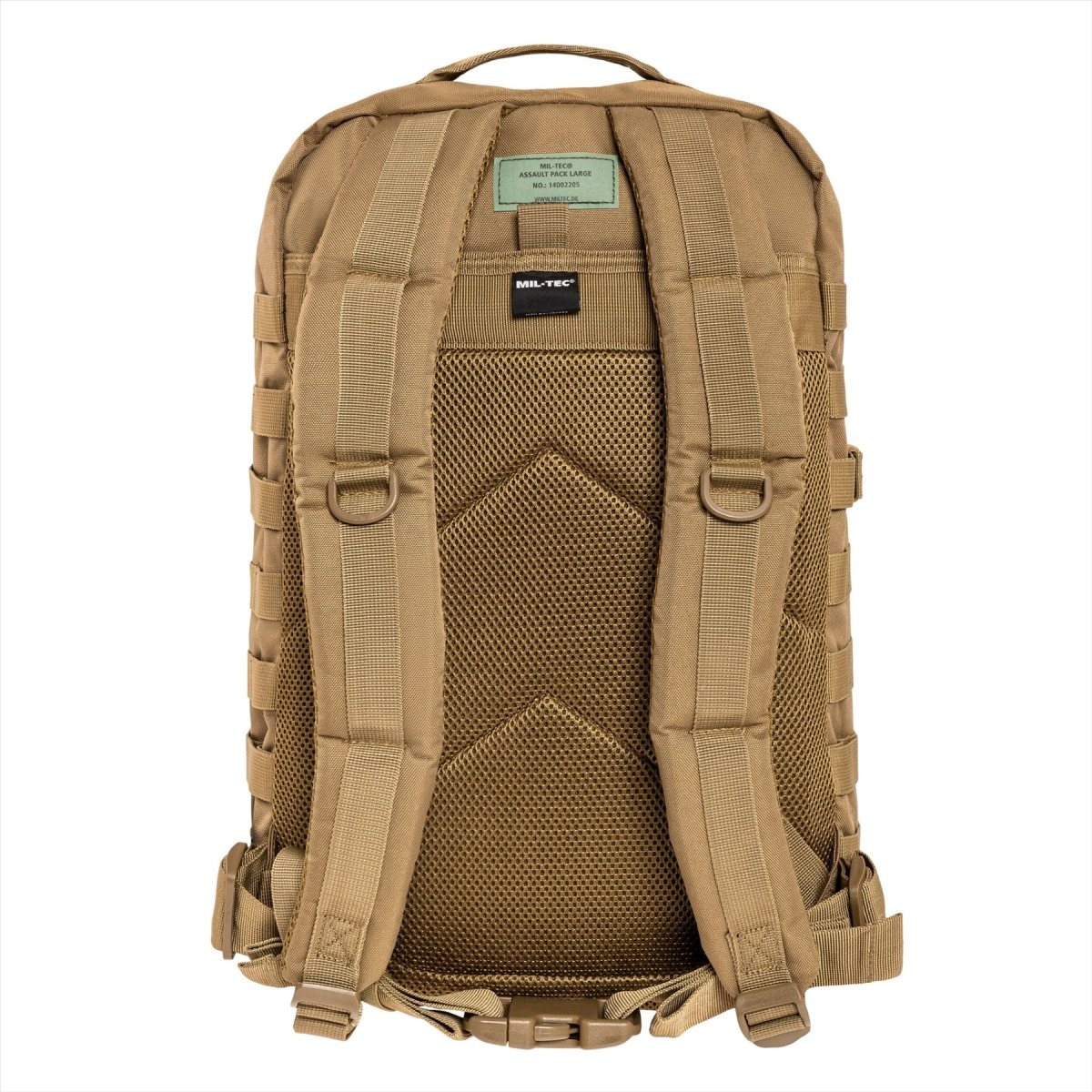 MIL-TEC US Assault Tactical Backpack 36L Ergonomic Formed Padded Shoulders