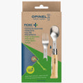 Opinel Picnic+ N°08 Cutlery Set Folding Knife Spoon Fork Camping Beech