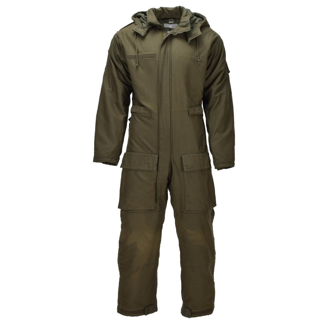 Original Austrian Army Tank Coverall Hooded Lined Mechanic Overall Olive
