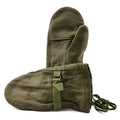 Original Austrian Army Wool Trigger Finger Mittens Winter Gloves Olive