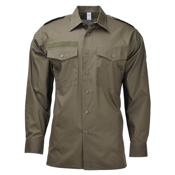 Original Austrian military Armed Forces olive shirts field classic service NEW - GoMilitar