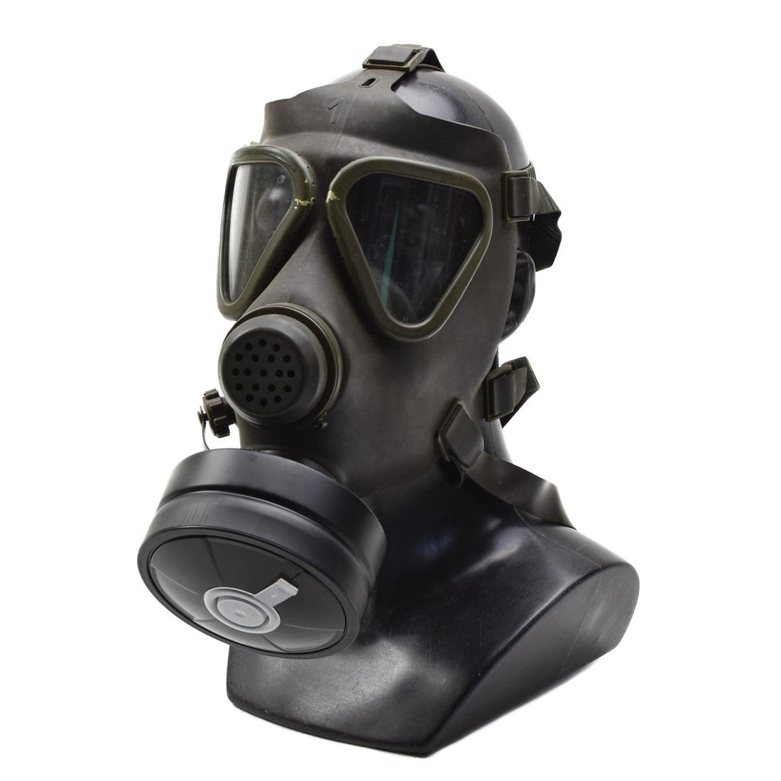 Original Austrian Military Drager Gas Mask Set Military Collectible Olive Used
