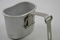 Original Belgian army canteen cup mug mess Aluminum pot bushcraft like US M1910