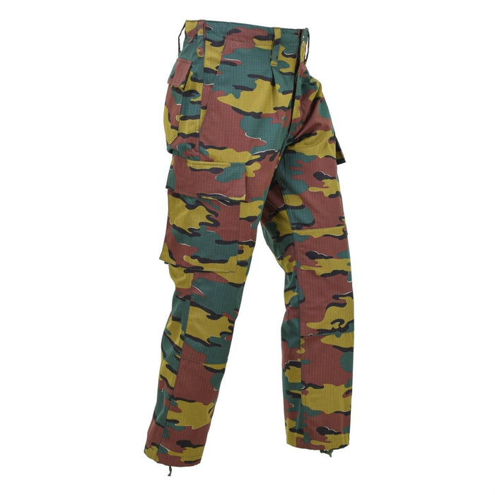 Original Belgian Army field combat pants Ripstop jigsaw camouflage trousers NEW - GoMilitar