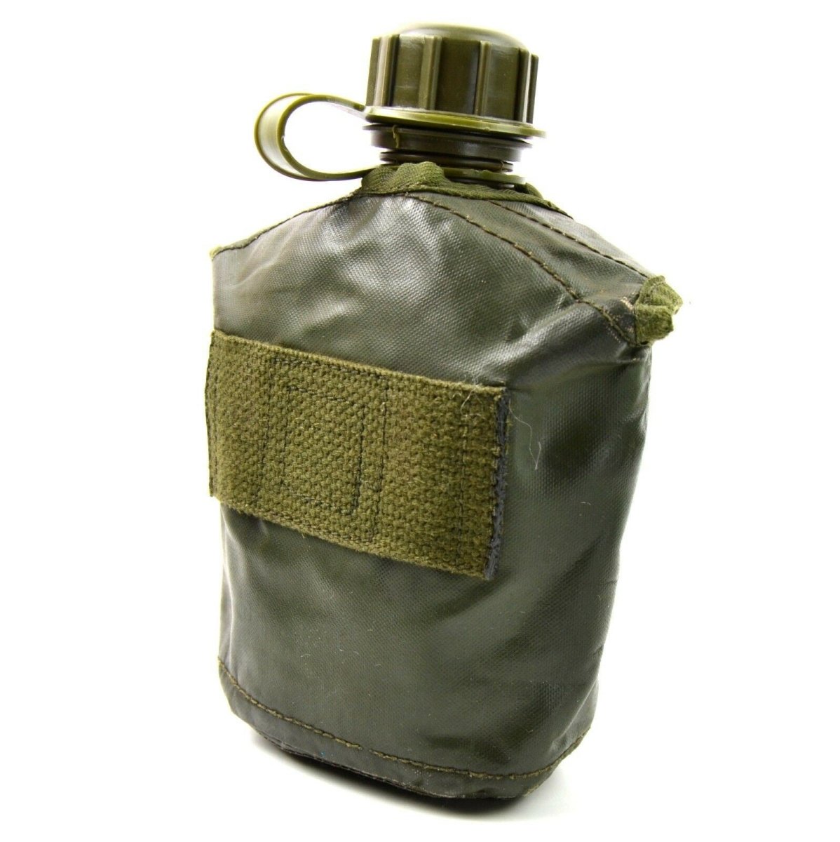 Original Belgian Military M1 Water Canteen W Cover Field Gear Bottle Olive