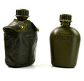 Original Belgian Military M1 Water Canteen W Cover Field Gear Bottle Olive