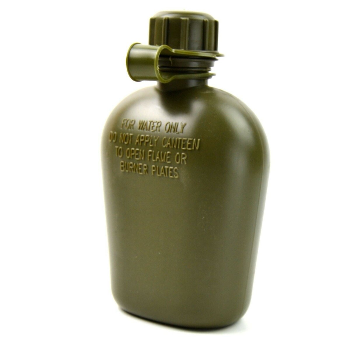 Original Belgian Military M1 Water Canteen W Cover Field Gear Bottle Olive