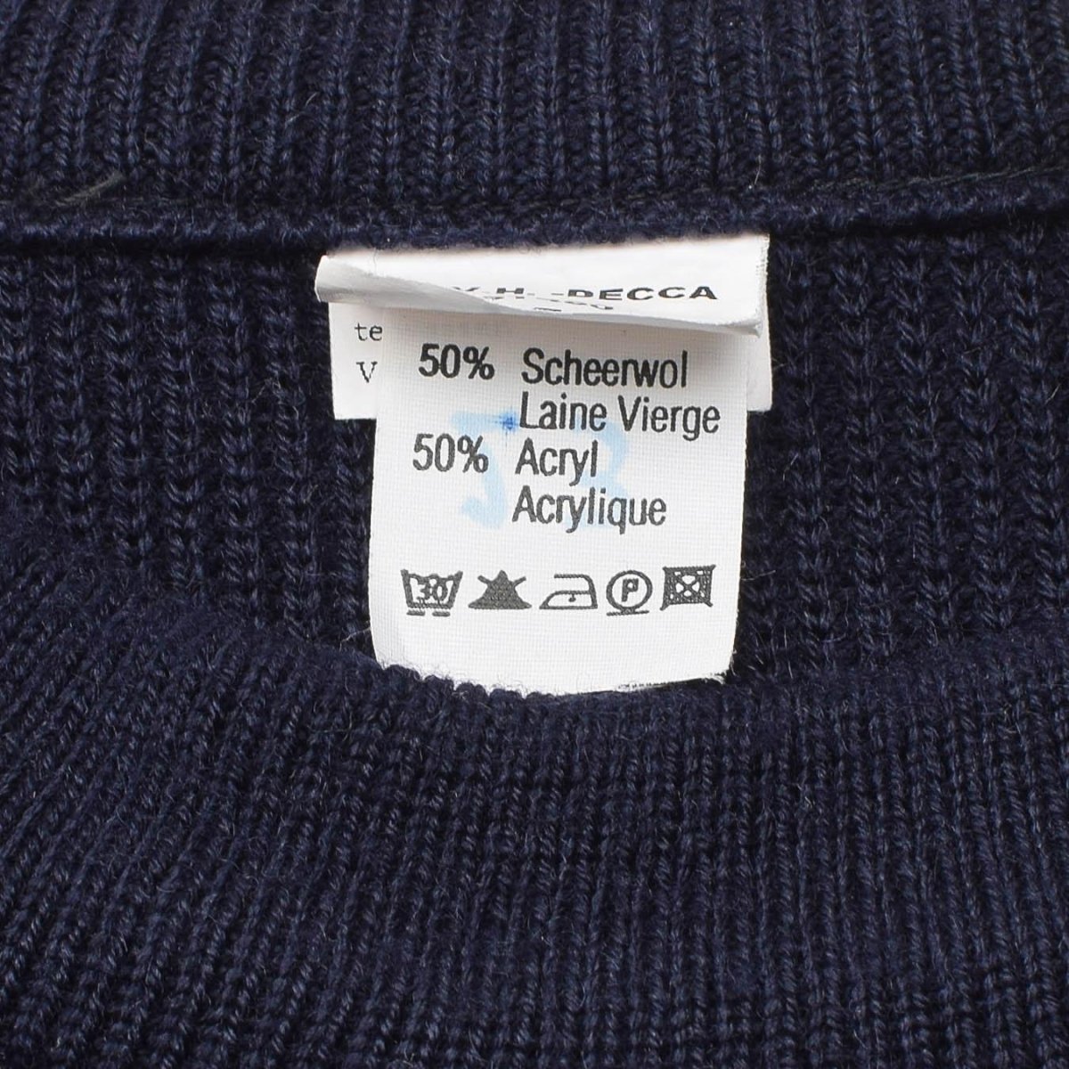 Original Belgian Military pullover warm knitted blue sweater army surplus NEW