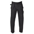 Original Belgian Military work cargo pants durable reinforced knees black NEW