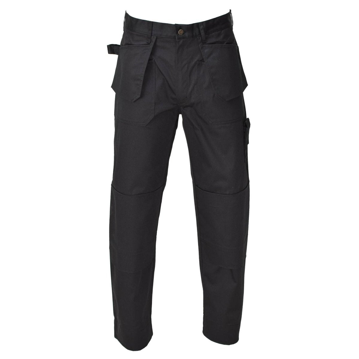 Original Belgian Military work cargo pants durable reinforced knees black NEW