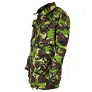 Original British Army DPM jungle jacket parka with rip-stop fabric and multiple pockets for military and outdoor use