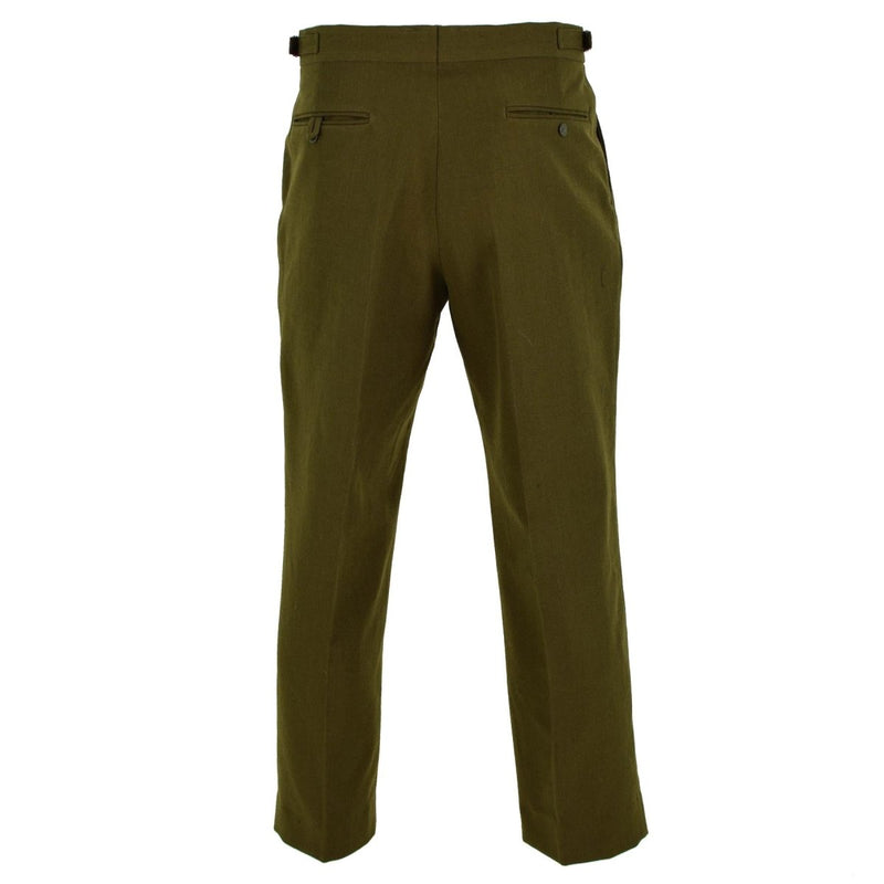 Original British army official uniform pants OD parade trousers military issue - GoMilitar