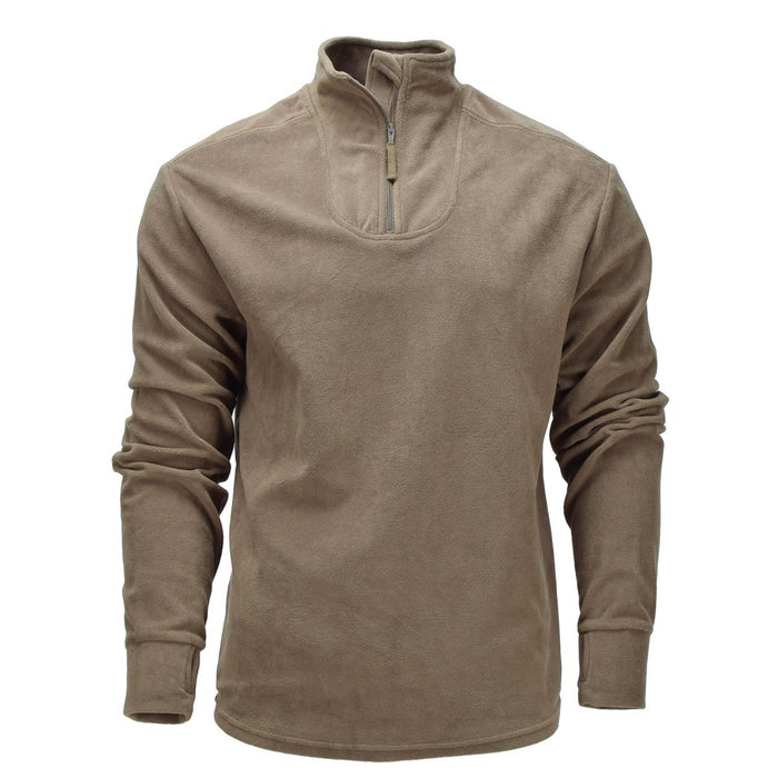 Original British Army PCS Thermal Combat Undershirt Half Zip Light Olive - GoMilitar