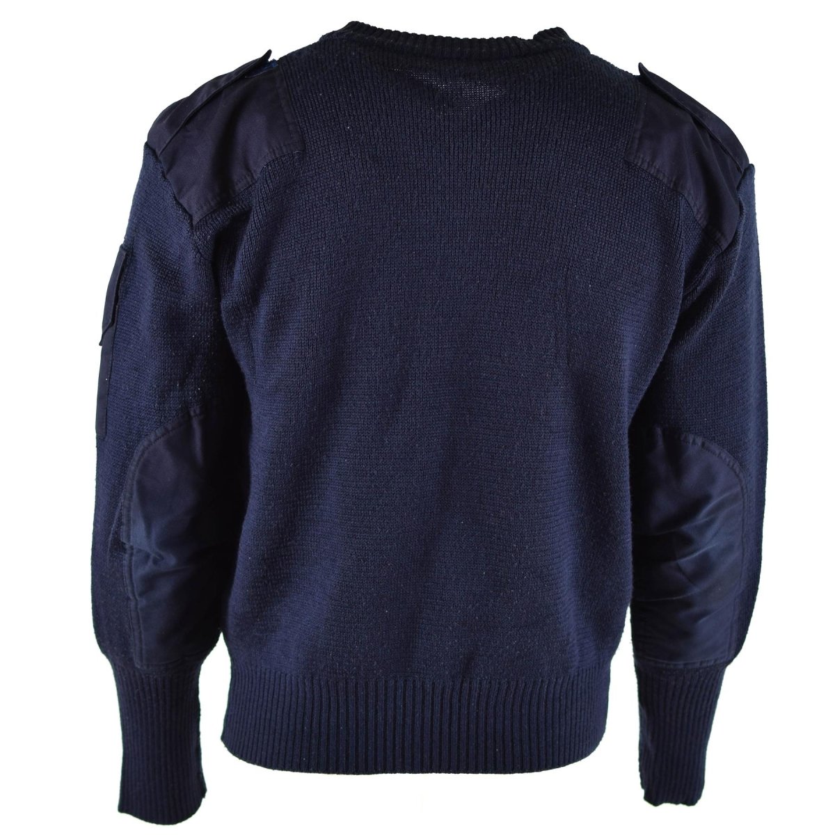 Original British defence service pullover Commando Jumper blue V-neck sweater
