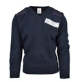 Original British Ex-police service pullover Commando Jumper blue V-neck sweater