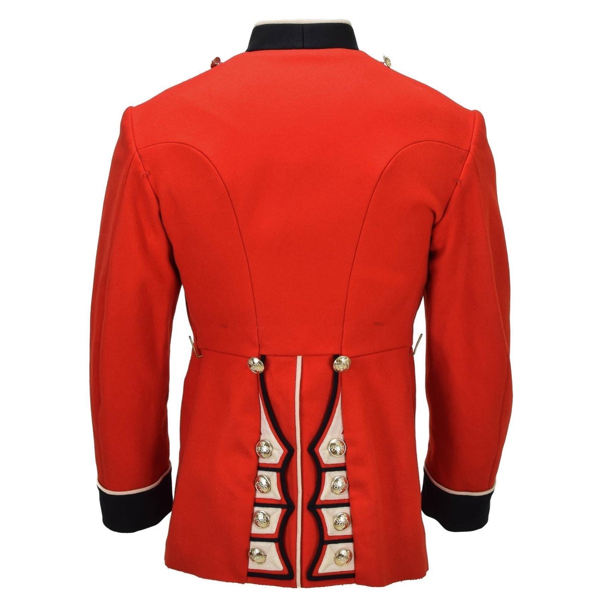 Original British Military Formal Jacket Golden Buttons Without Epaulettes Red