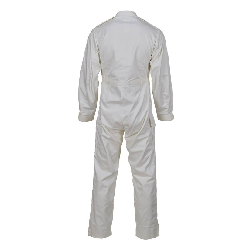 Original British Military white coveralls jumpsuit lightweight roomy fit NEW - GoMilitar