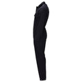 Original British Military Wool Coveralls Front Zip Button Closure Black