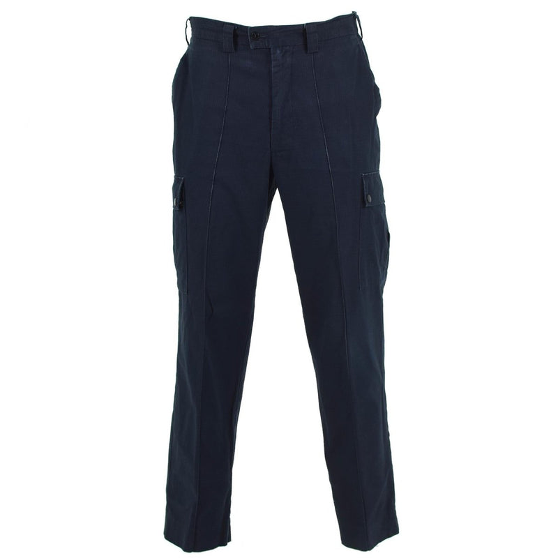 Original British police pants blue ripstop durable uniform trousers surplus - GoMilitar