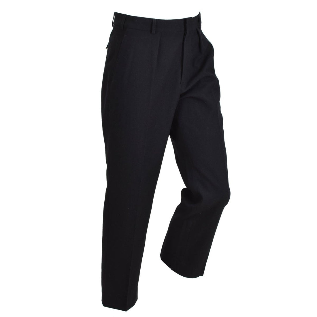 Original British Royal Navy No.1B Men's Wool Dress Trousers Formal Black