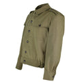 Original Bulgarian army field troops canvas ike jacket OD military surplus issue