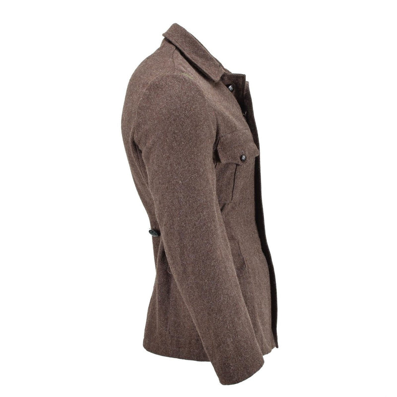 Original Bulgarian Military classic jacket wool winter brown warm windproof NEW