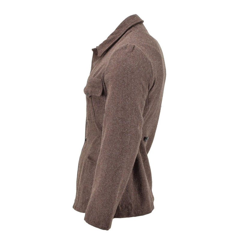 Original Bulgarian Military classic jacket wool winter brown warm windproof NEW