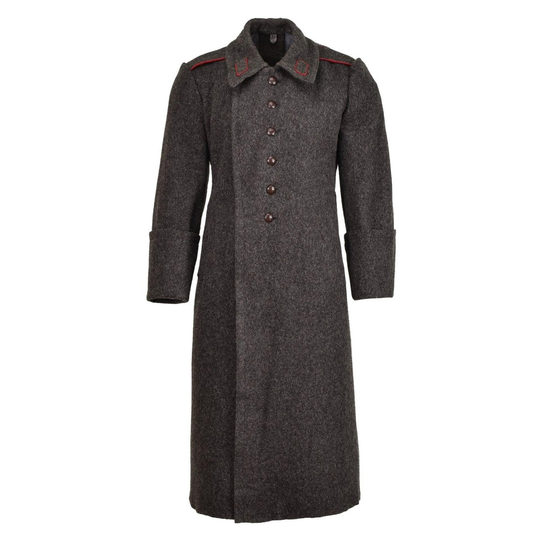 Original Bulgarian Military wool long overcoat vintage winter coat formal Gray