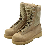 Original Canadian Army STC Combat Boots Suede Leather Military Surplus Brown