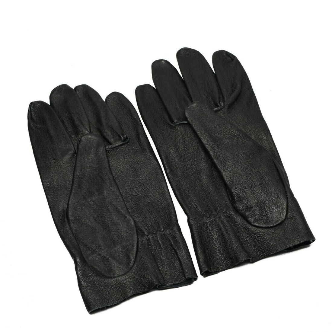 Original Czech army combat leather gloves. Genuine black leather NEW