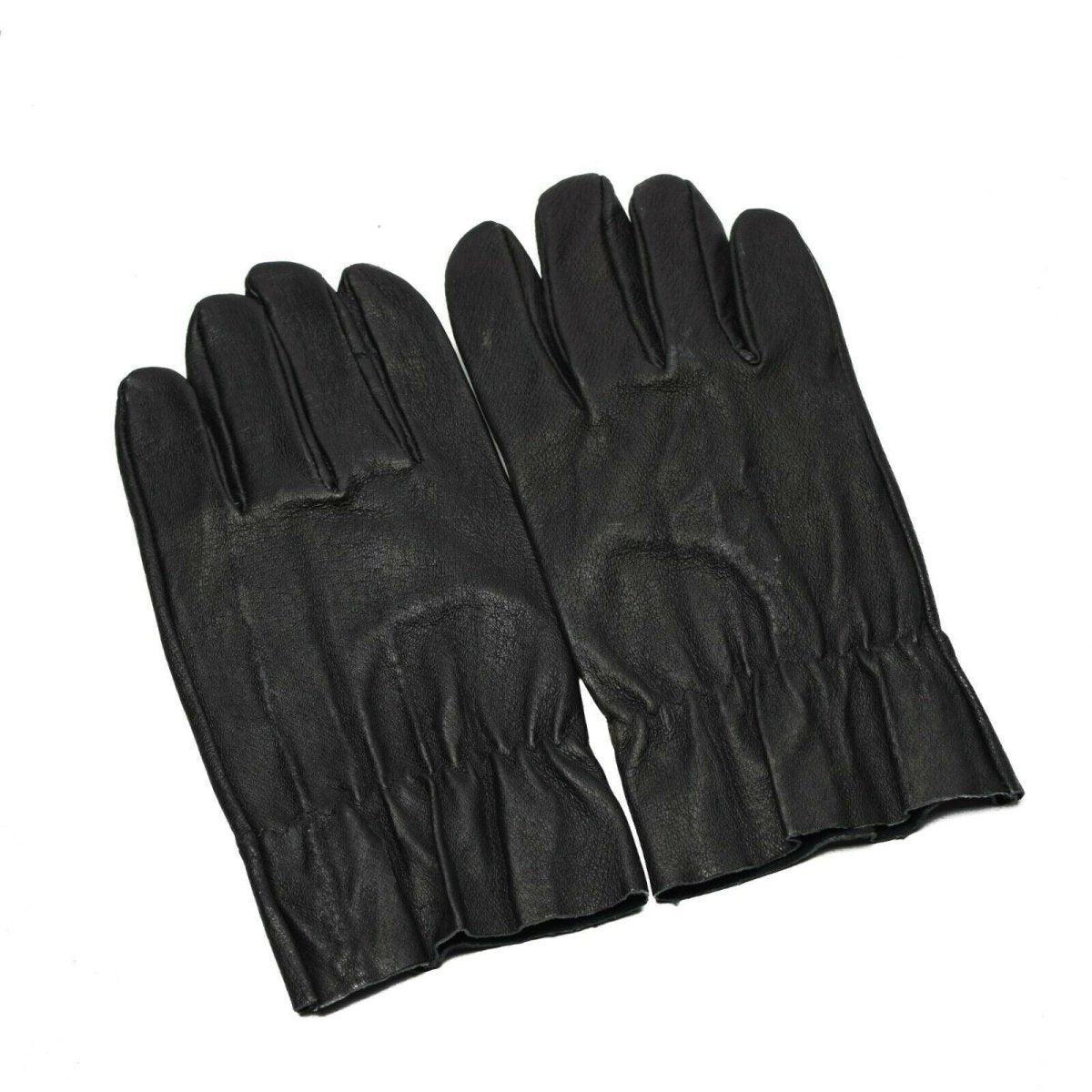 Original Czech army combat leather gloves. Genuine black leather NEW
