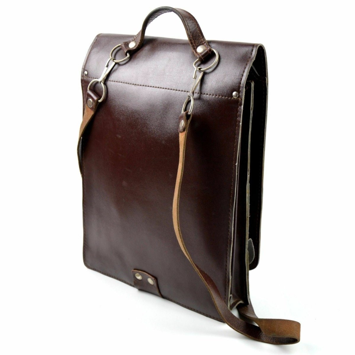 Original Czech Military Shoulder Bag Map Case Document Case Brown