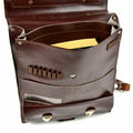 Original Czech Military Shoulder Bag Map Case Document Case Brown