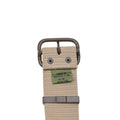 Original Czech Military tactical pants belt canvas khaki thorn brown buckle NEW