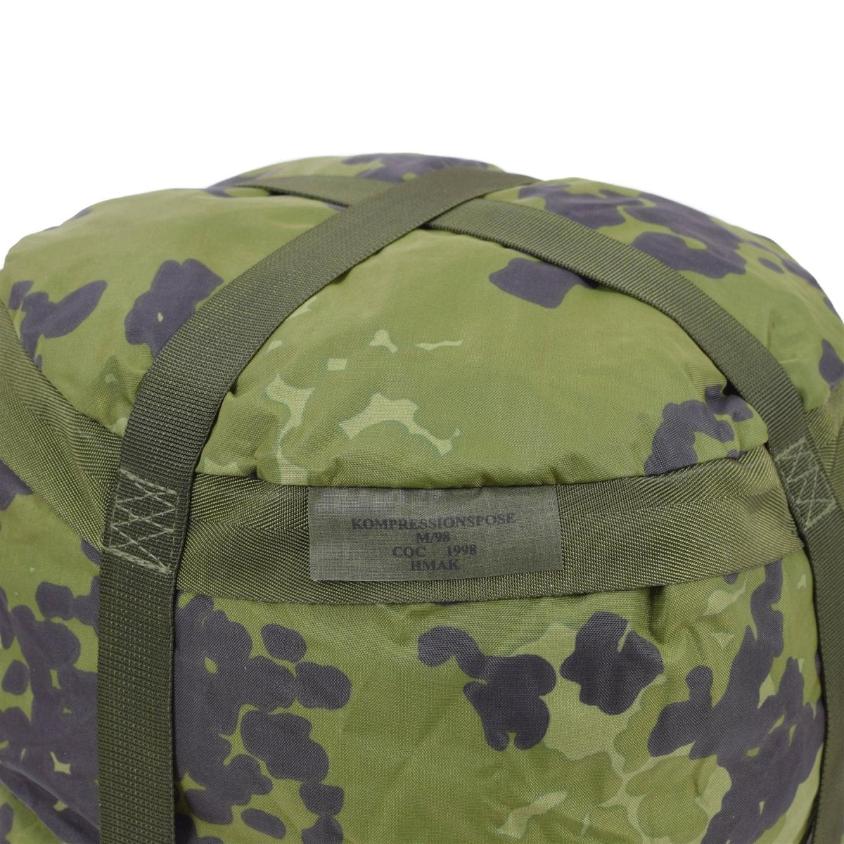 Original Danish military compression bag M84 camo PU coated lightweight NEW