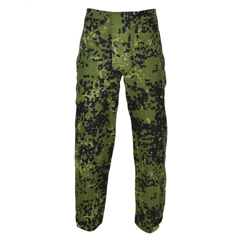 Original Danish military M84 camo rain pants waterproof field combat trousers - GoMilitar