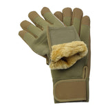 Original Danish Military Tactical Gloves Winter Polycotton Insulated Sand Brown