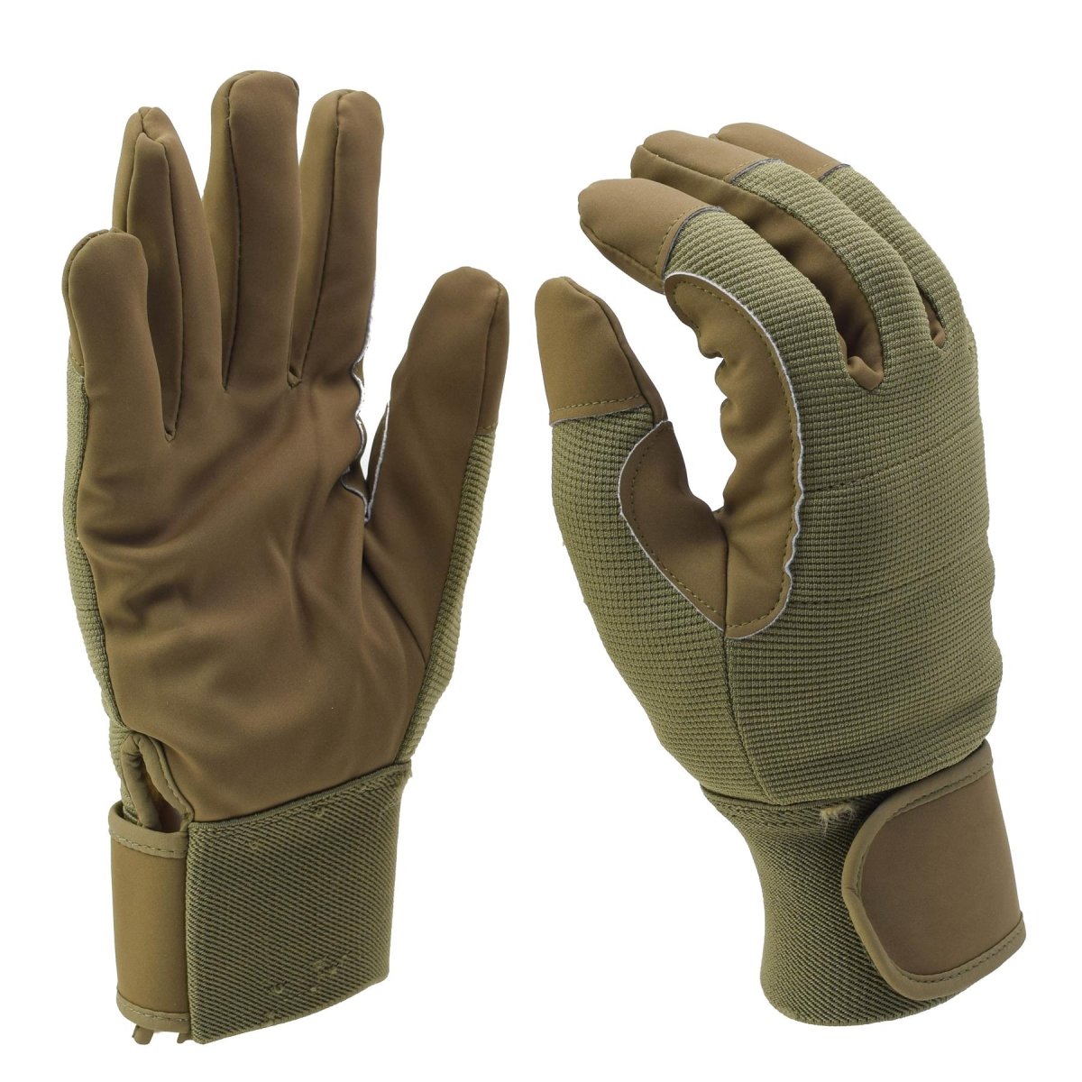 Original Danish Military Tactical Gloves Winter Polycotton Insulated Sand Brown