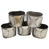 Original Dutch Army Stainless Steel Canteen Cups Camping Bushcraft 6pcs Lot