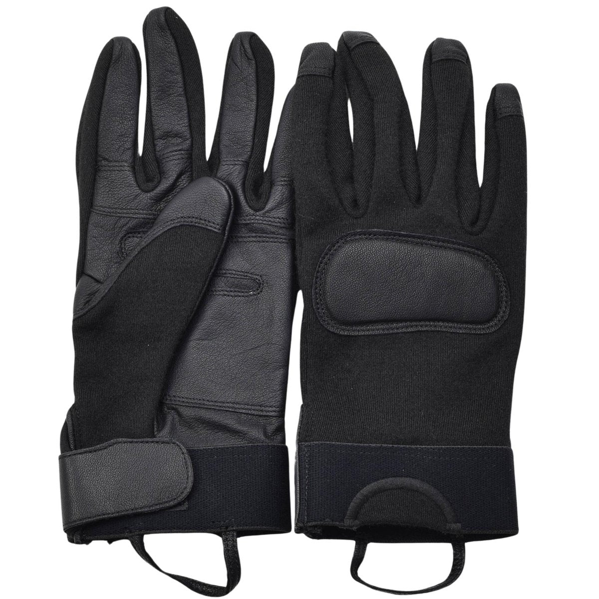 Original Dutch army tactical combat gloves leather palms knuckle protection NEW