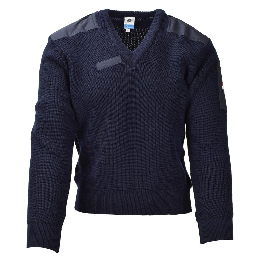 Original Dutch military blue sweater pullover wool bodywarmer long sleeve NEW