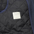 Original Dutch Military issue Men's raincoat quilted liner trenchcoat solid blue