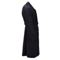 Original Dutch Military Long Wool Coat Double Breasted Army Surplus Issue Black