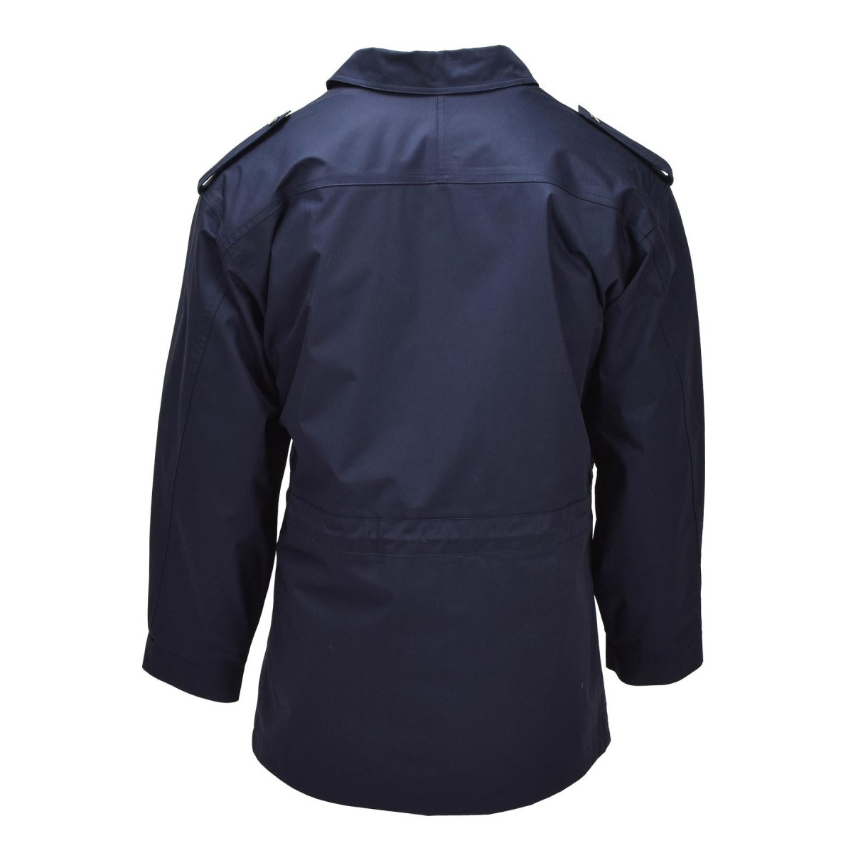 Original Dutch Military Parka Turn Down Collar Fisherman Logo Army Jacket Blue
