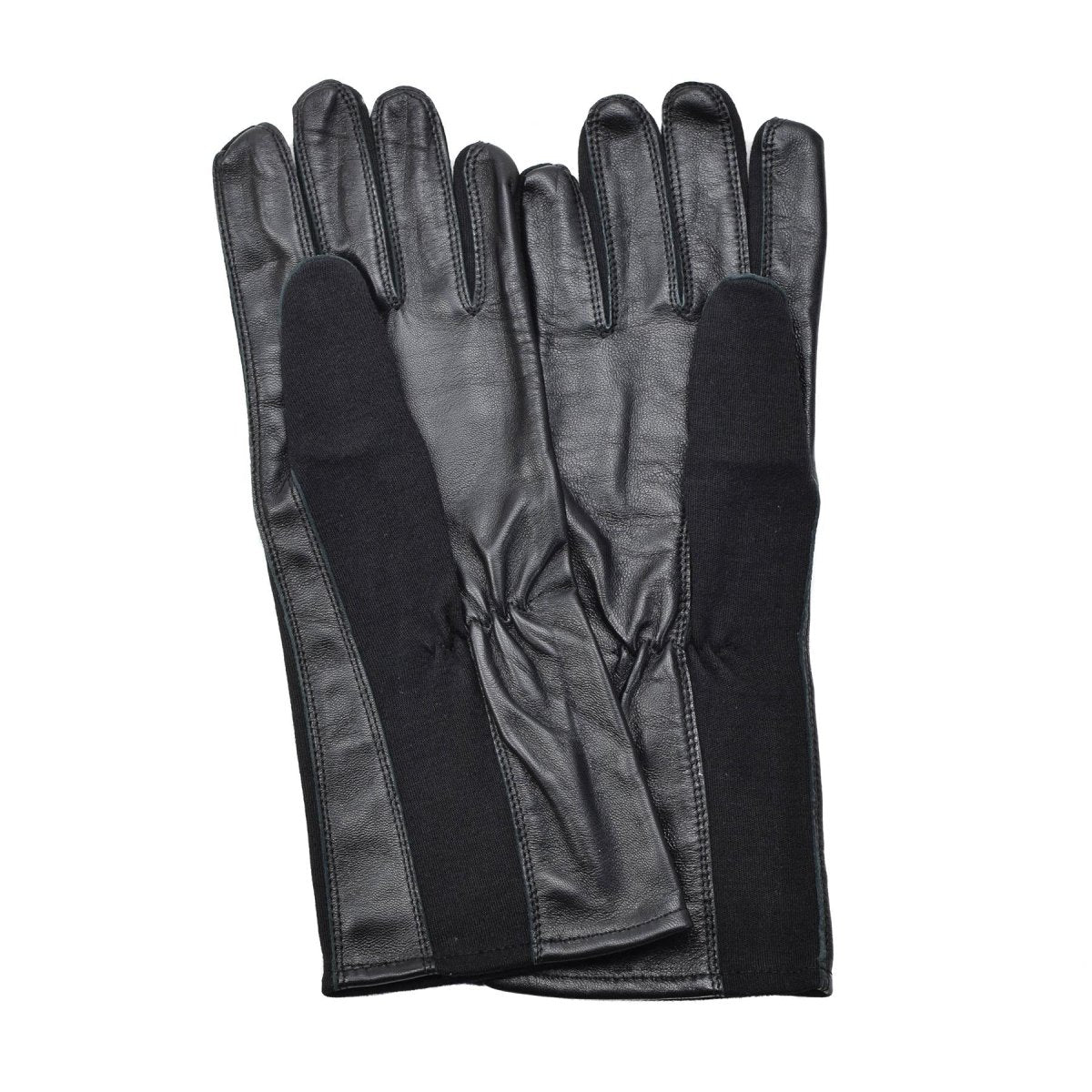 Original Dutch military pilot leather gloves warmer heat resistant aramid NEW