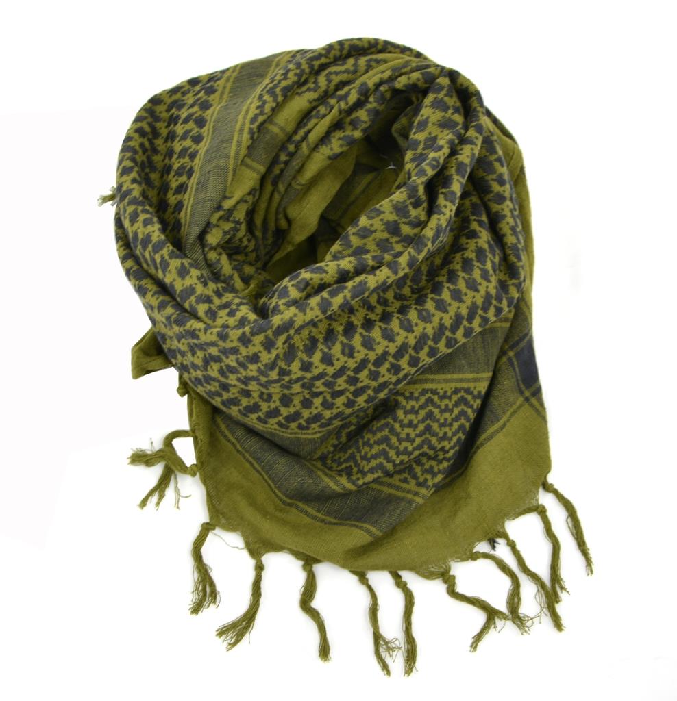 Original Dutch Military Tactical Shemagh Scarf Cotton Breathable Olive