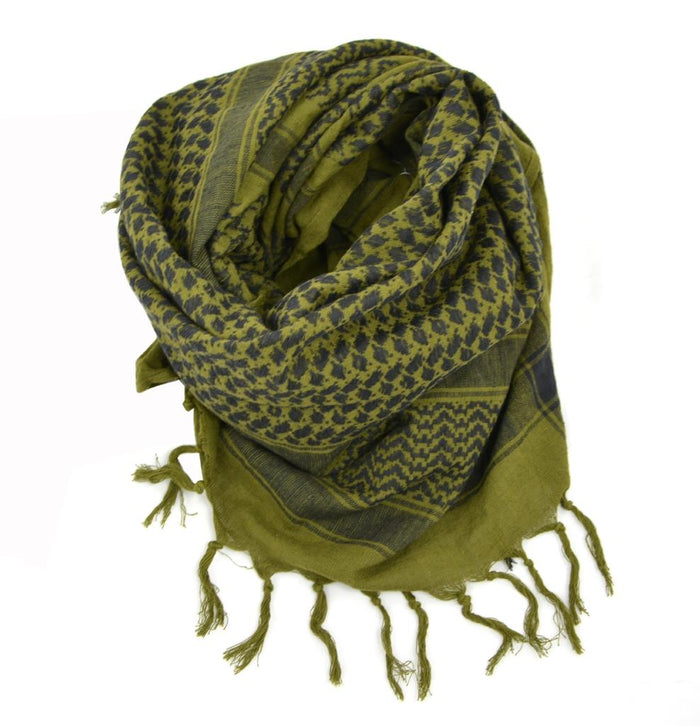 Original Dutch Military Tactical Shemagh Scarf Cotton Breathable Olive - GoMilitar