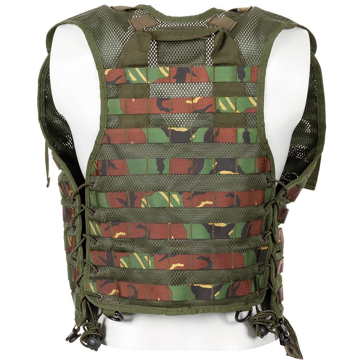 Original Dutch Military tactical vest molle attachment DMP woodland camouflage
