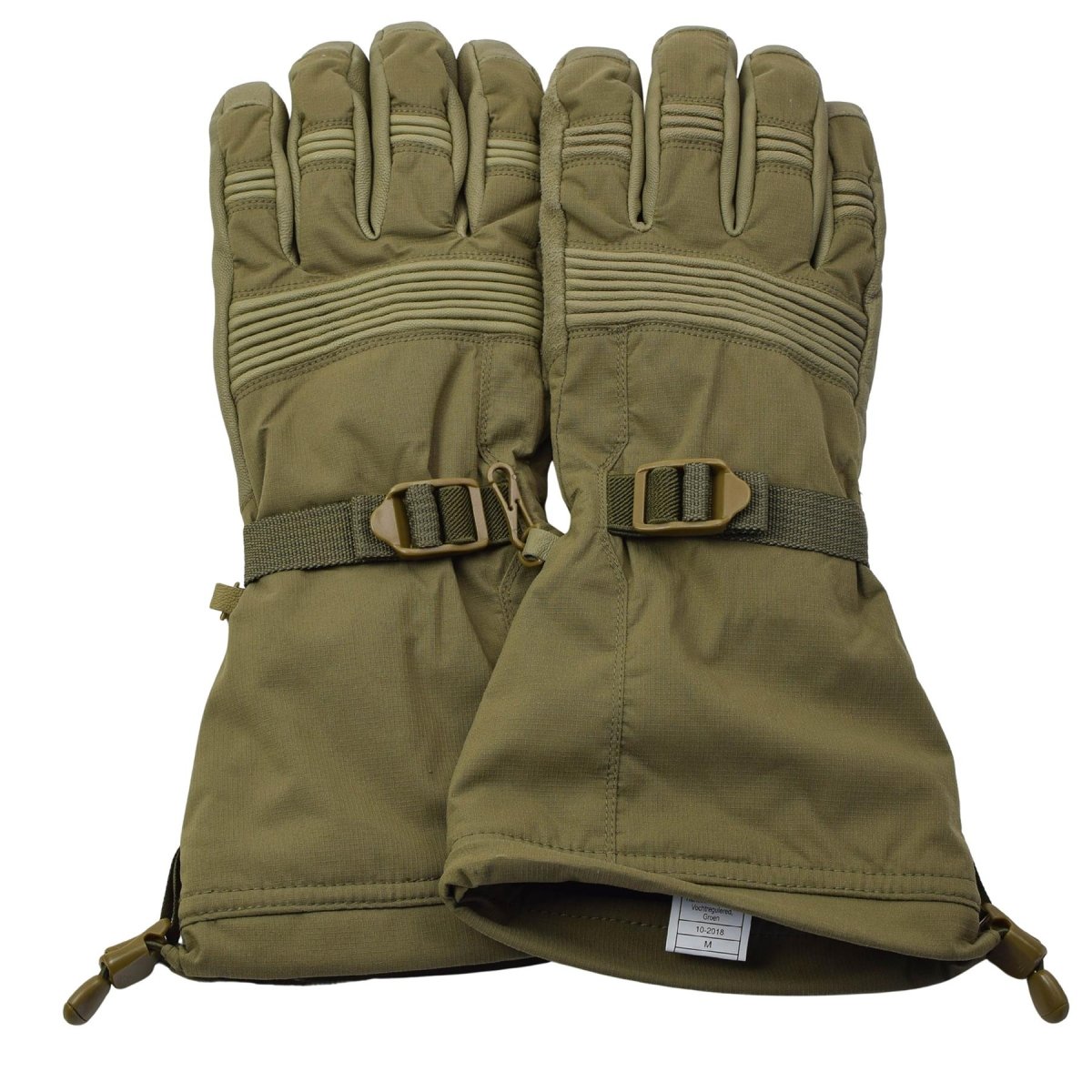 Original Dutch Military Winter ECWS Gloves Waterproof Goatskin Palm Olive